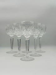 Waterford Crystal Lismore Wine Hocks- Set Of Siz