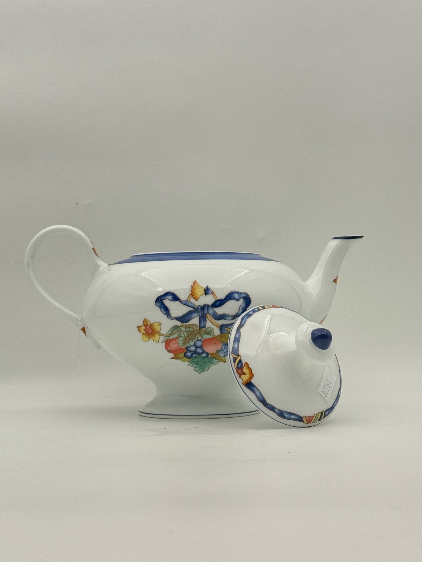Bernardaud "Borghese" Teapot Sugar And Creamer Set