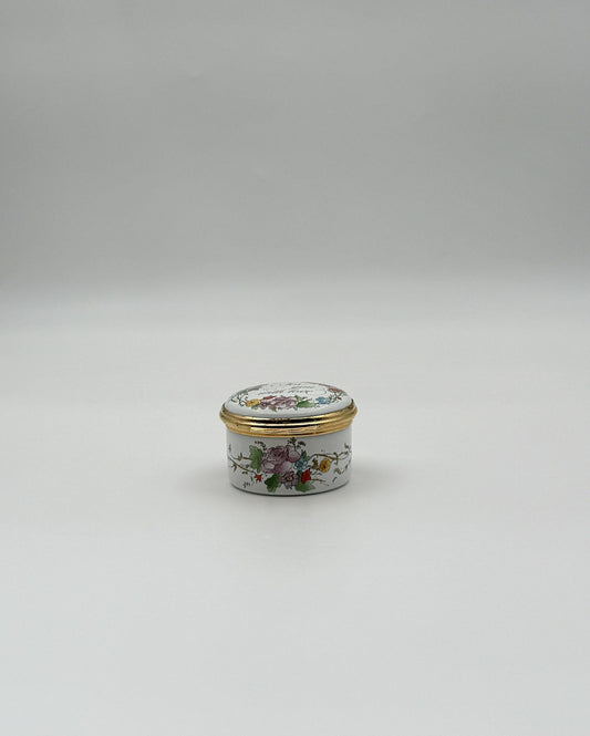 Halcyon Days Enamel Trinket Box – “For You With Love” – England