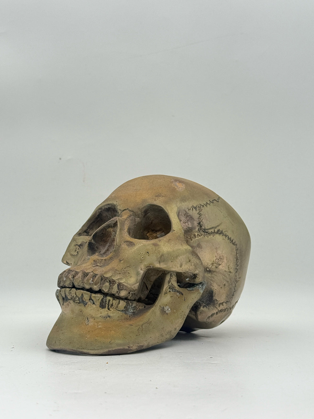 Brass Human Skull