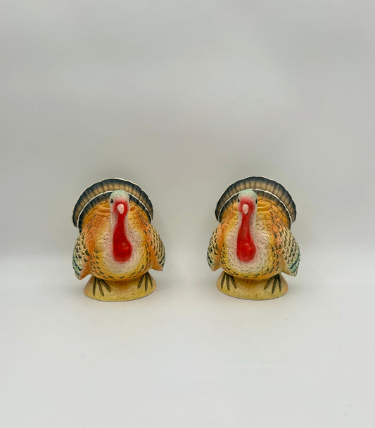 Bethany Lowe Vintage Style Turkey Taper Candle Holders – Pair