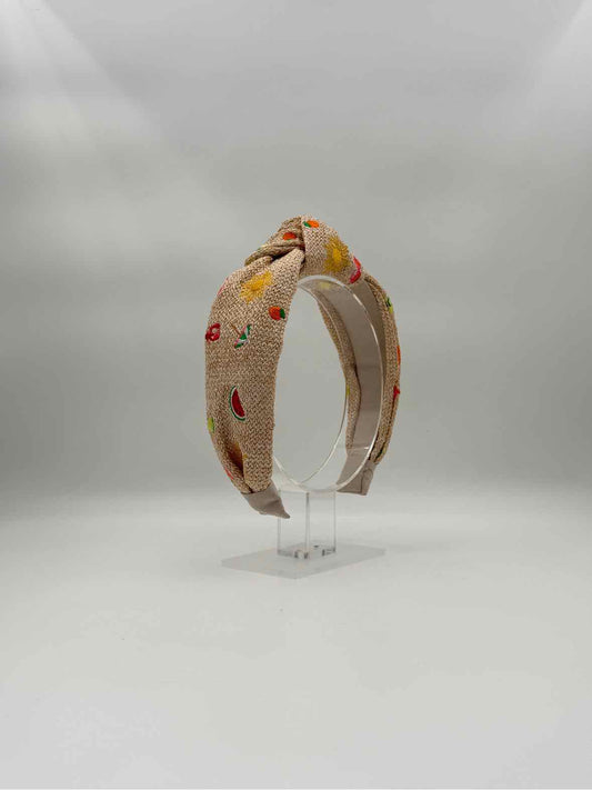 Calypso Knotted Fruit Print Beach Headband – Hair Accessory