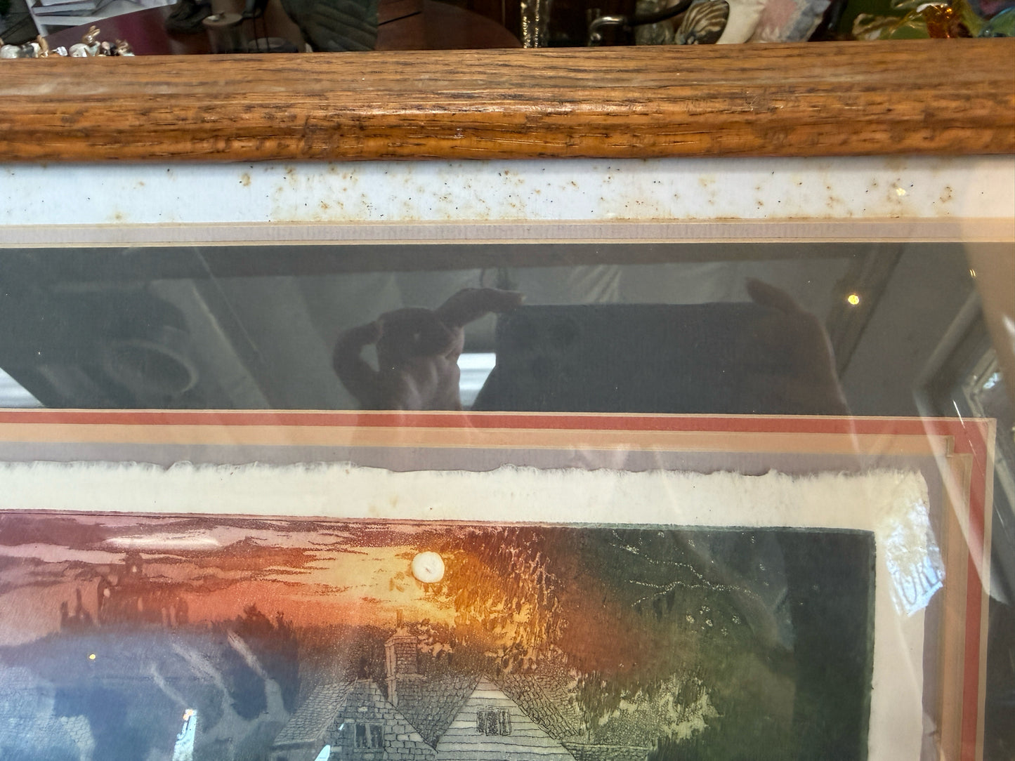 Avi Thaw "English Village" Artist's Proof Framed Engraving