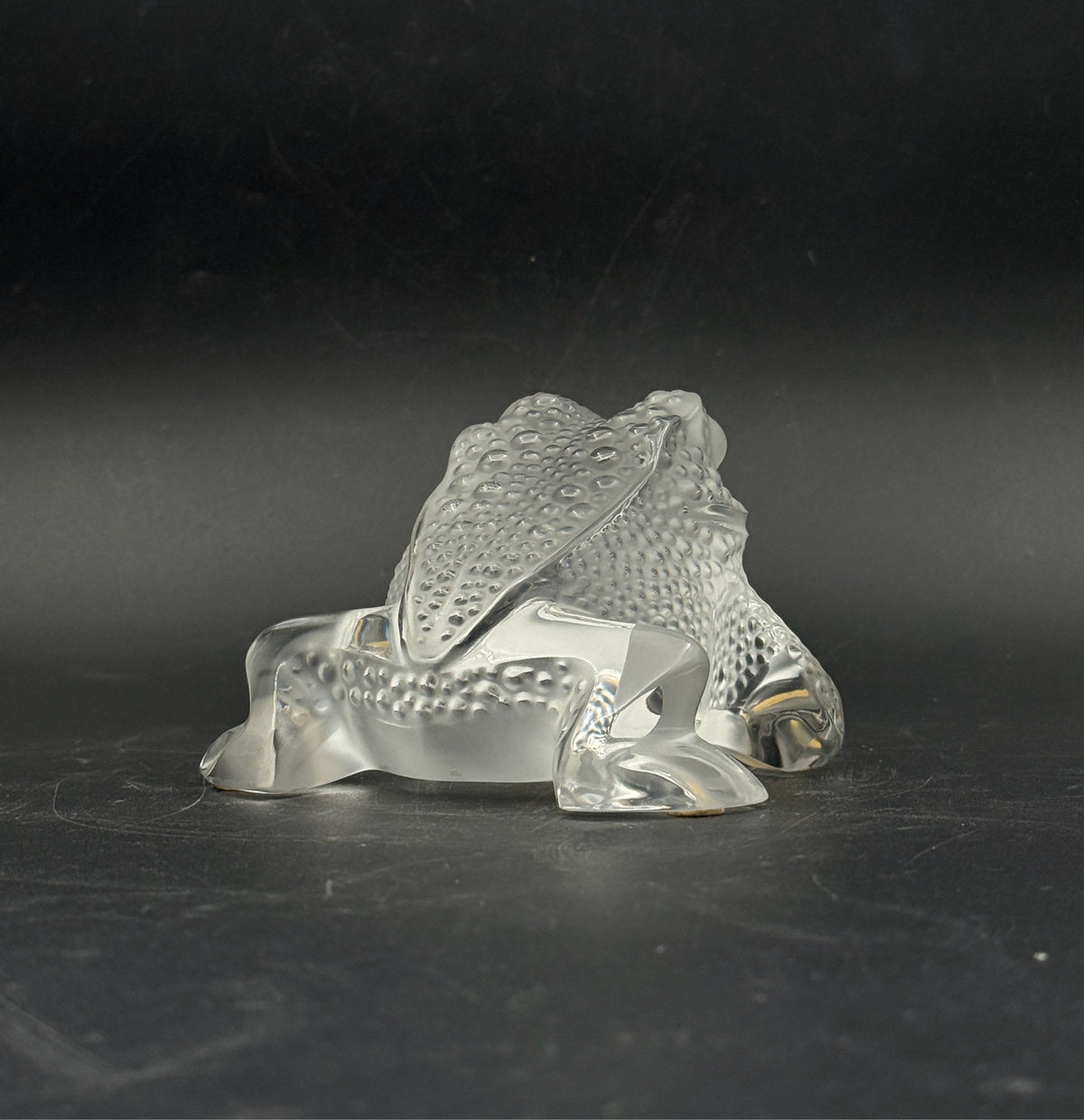 Lalique "Gregoire" Crystal Frog