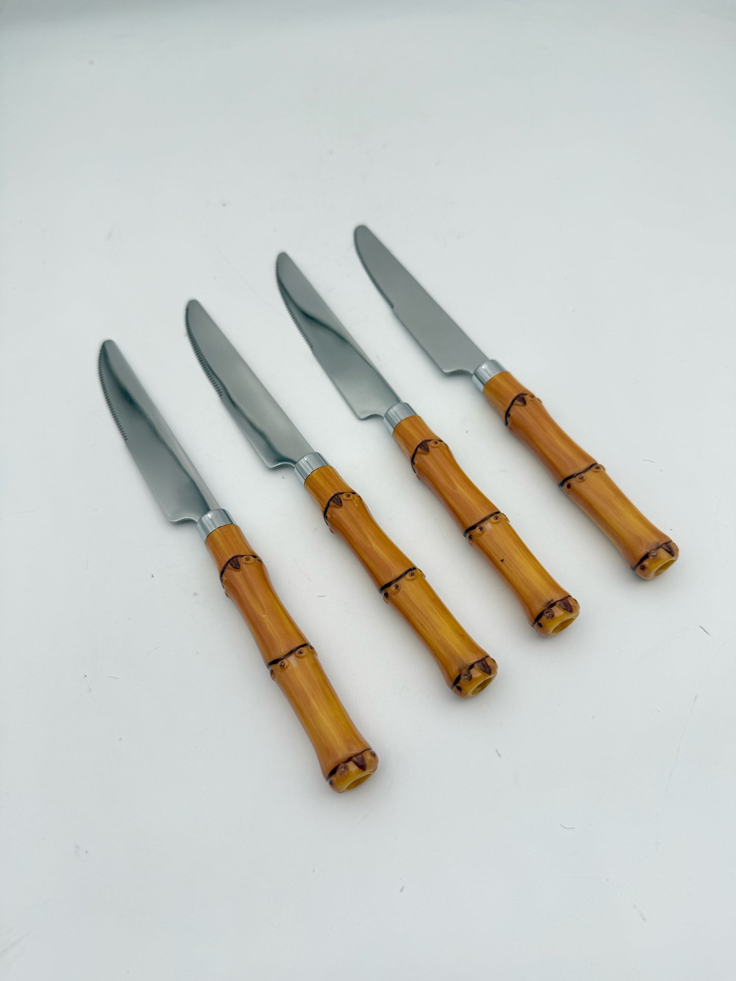 5 Piece Bamboo Flateware Set- 4 Settings, 20 Pieces Total
