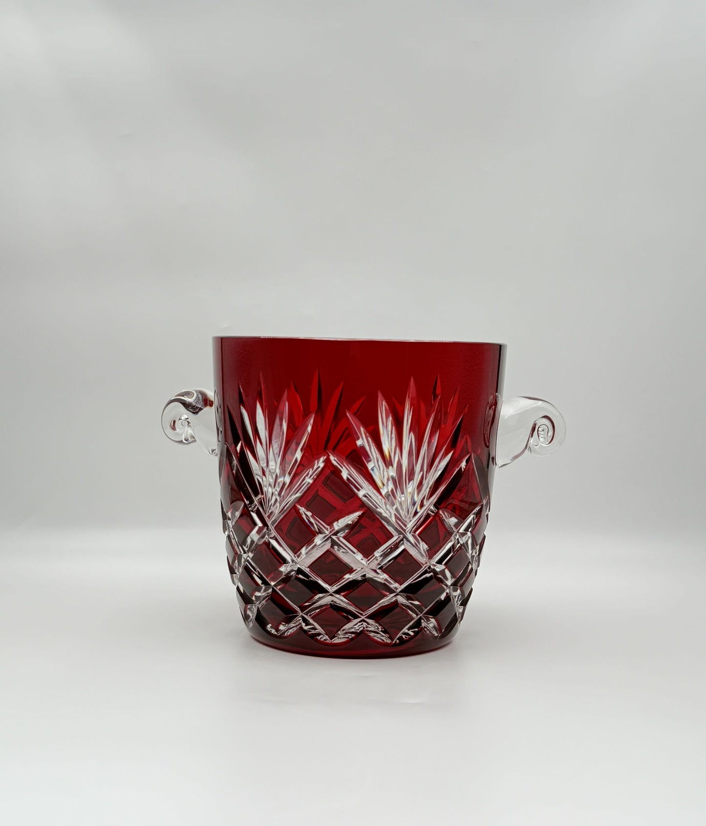 Fabergé Ruby Cut-to-Clear Crystal Ice Bucket – Luxury Barware