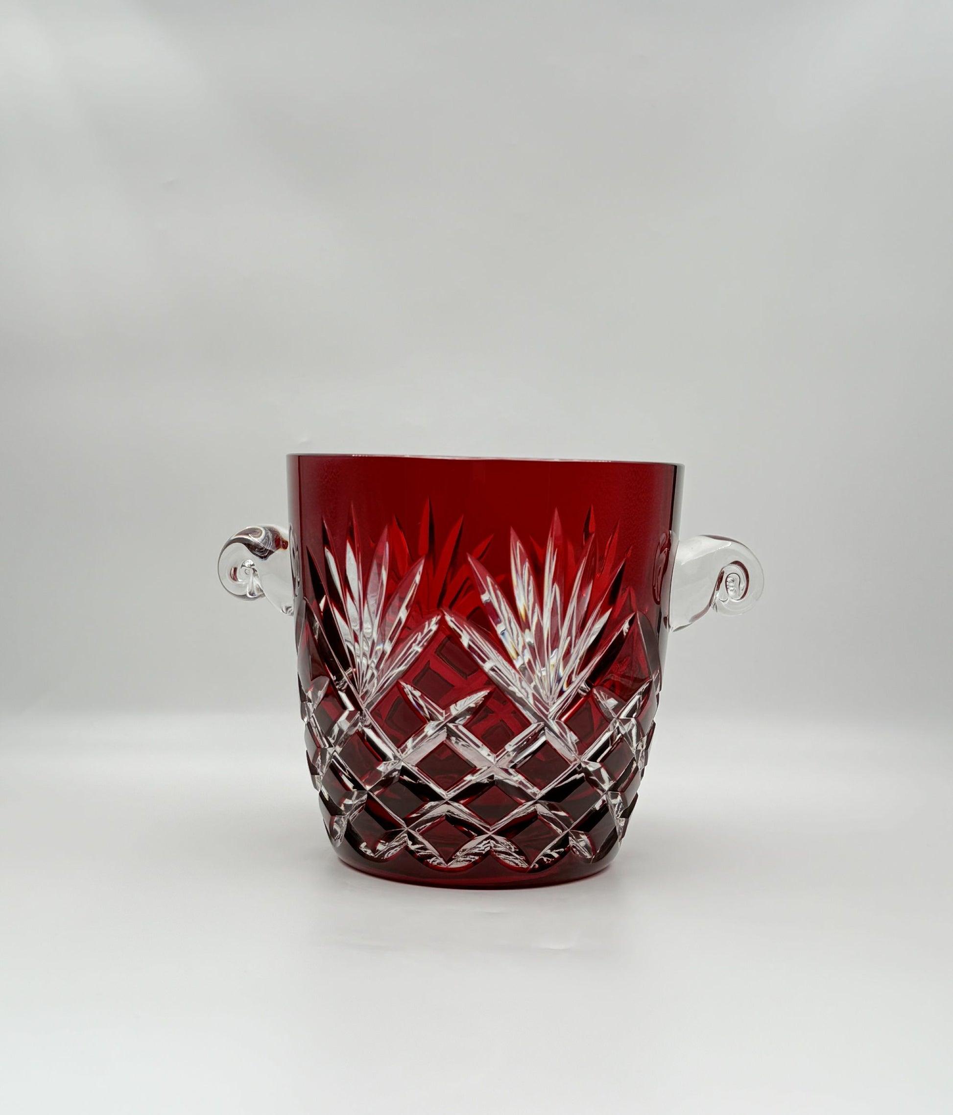 Fabergé Ruby Cut-to-Clear Crystal Ice Bucket – Luxury Barware