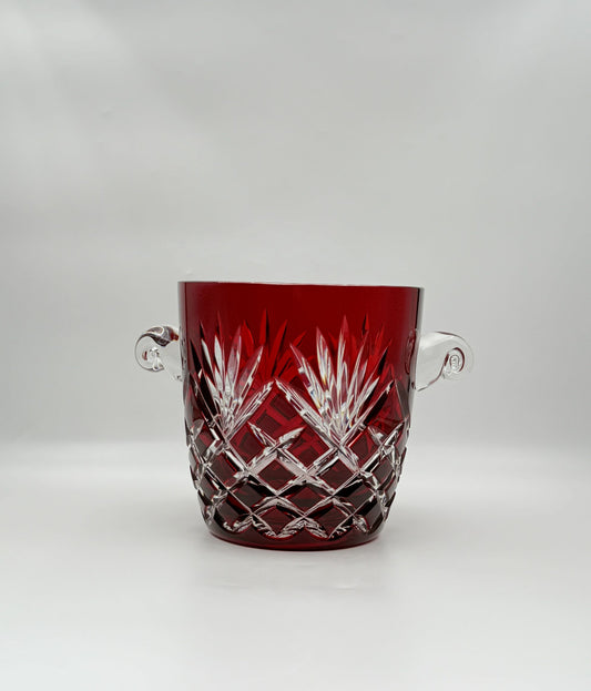 Fabergé Ruby Cut-to-Clear Crystal Ice Bucket – Luxury Barware
