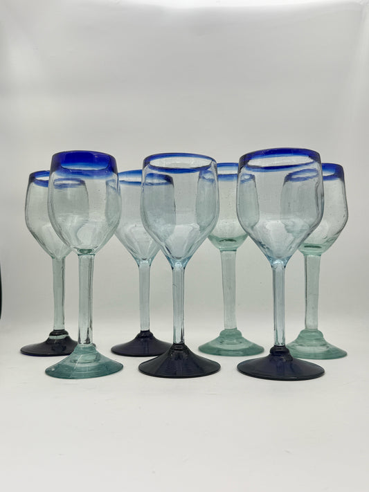 Mexican Wine Glasses- Set Of 7