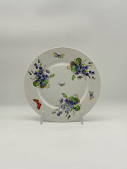 Limoges Butterflies And Violets Plate Made In France