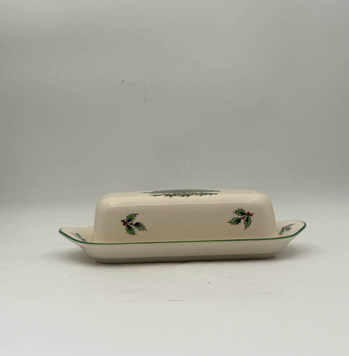Spode Christmas Tree Butter Dish