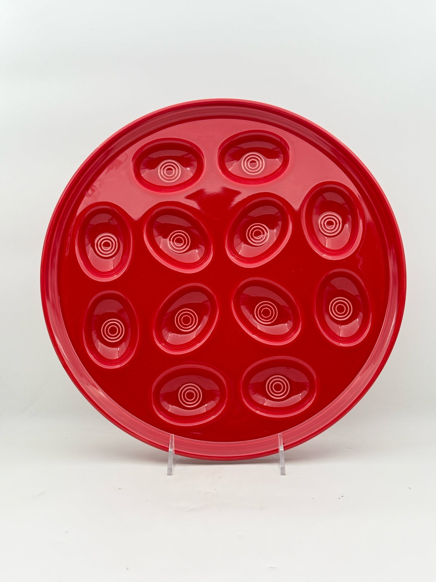 Fiesta Red Deviled Egg Serving Platter