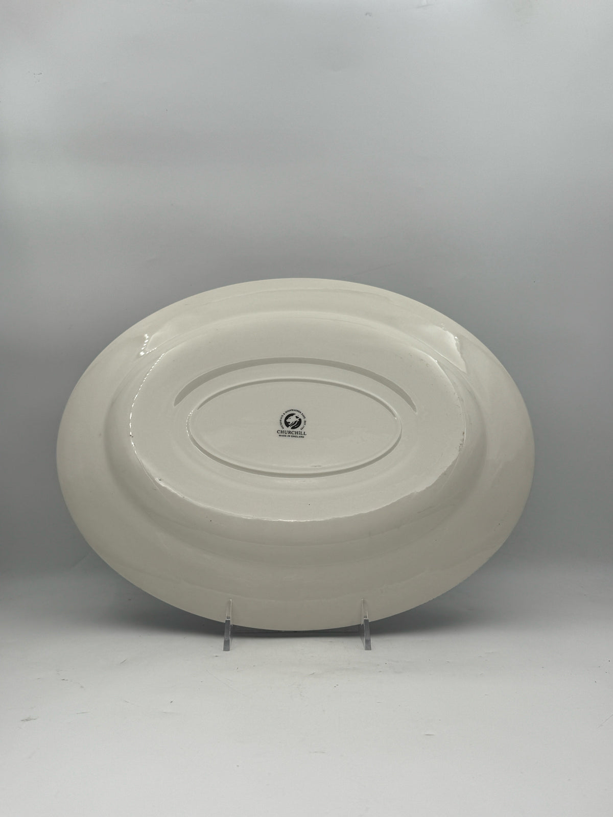 Blue Willow Oval Serving Platter By Churchill