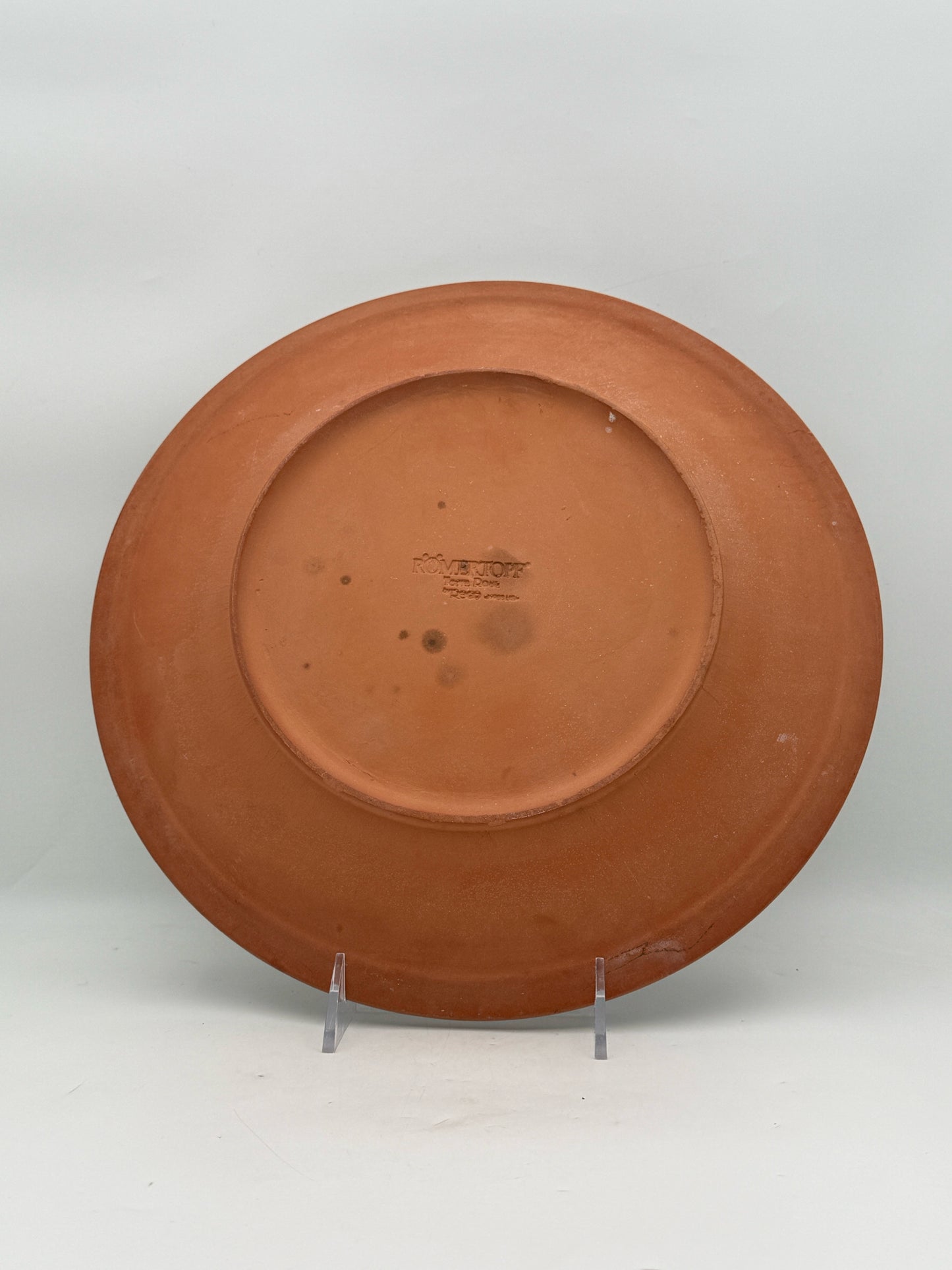 Romertopf White Glaze Platter