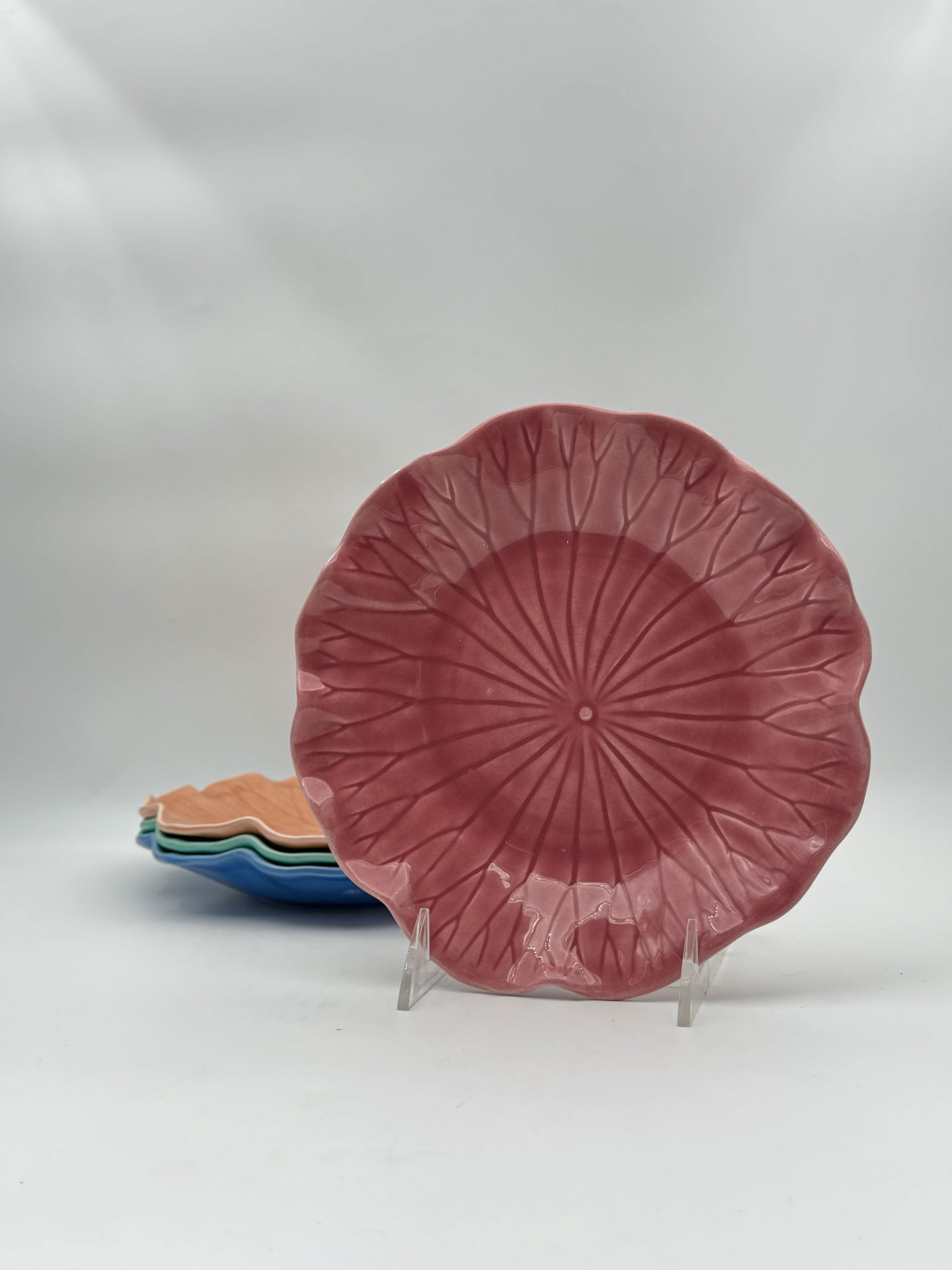 Vintage Metlox LOTUS Poppytrail Salad Plates – Set of 8 in Four Colors