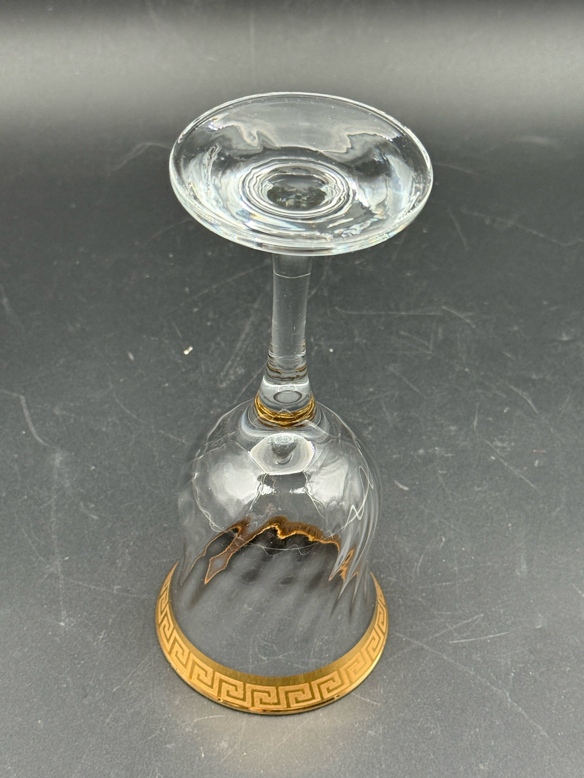 Gold Rim Italian Wine Glasses- Set Of 6