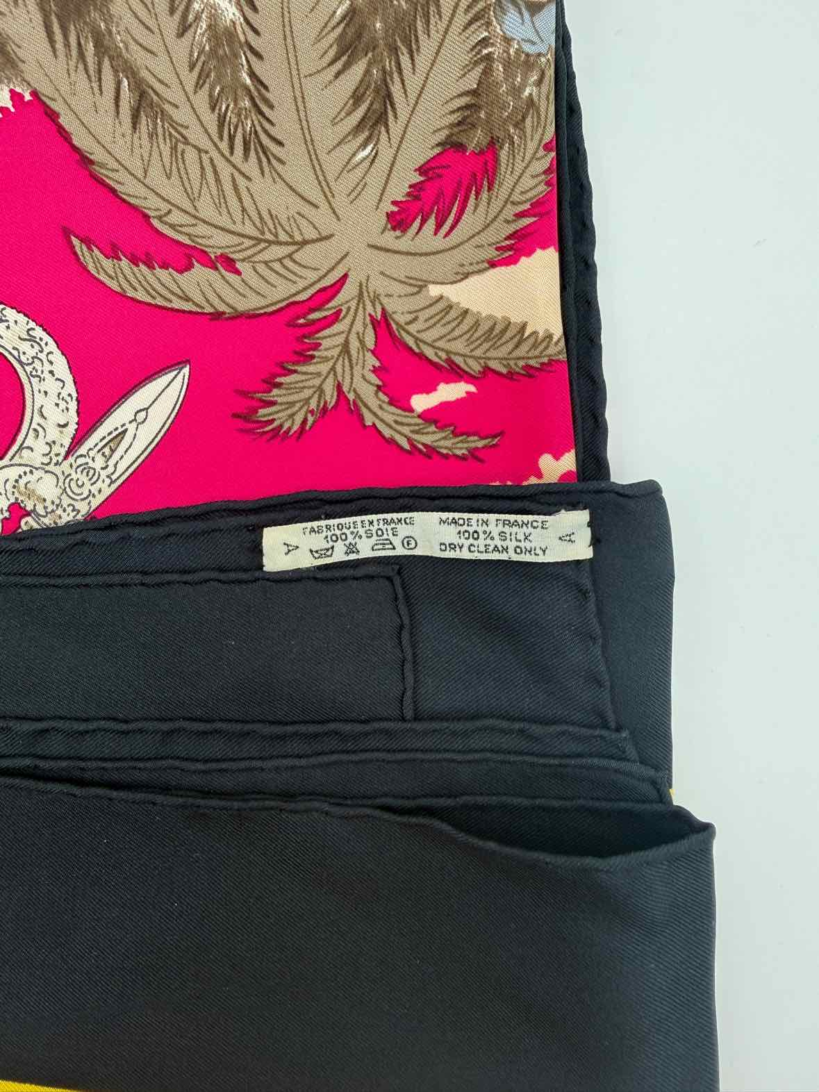 Hermes "Chasse Exotique" By P. Ledoux Silk Scarf
