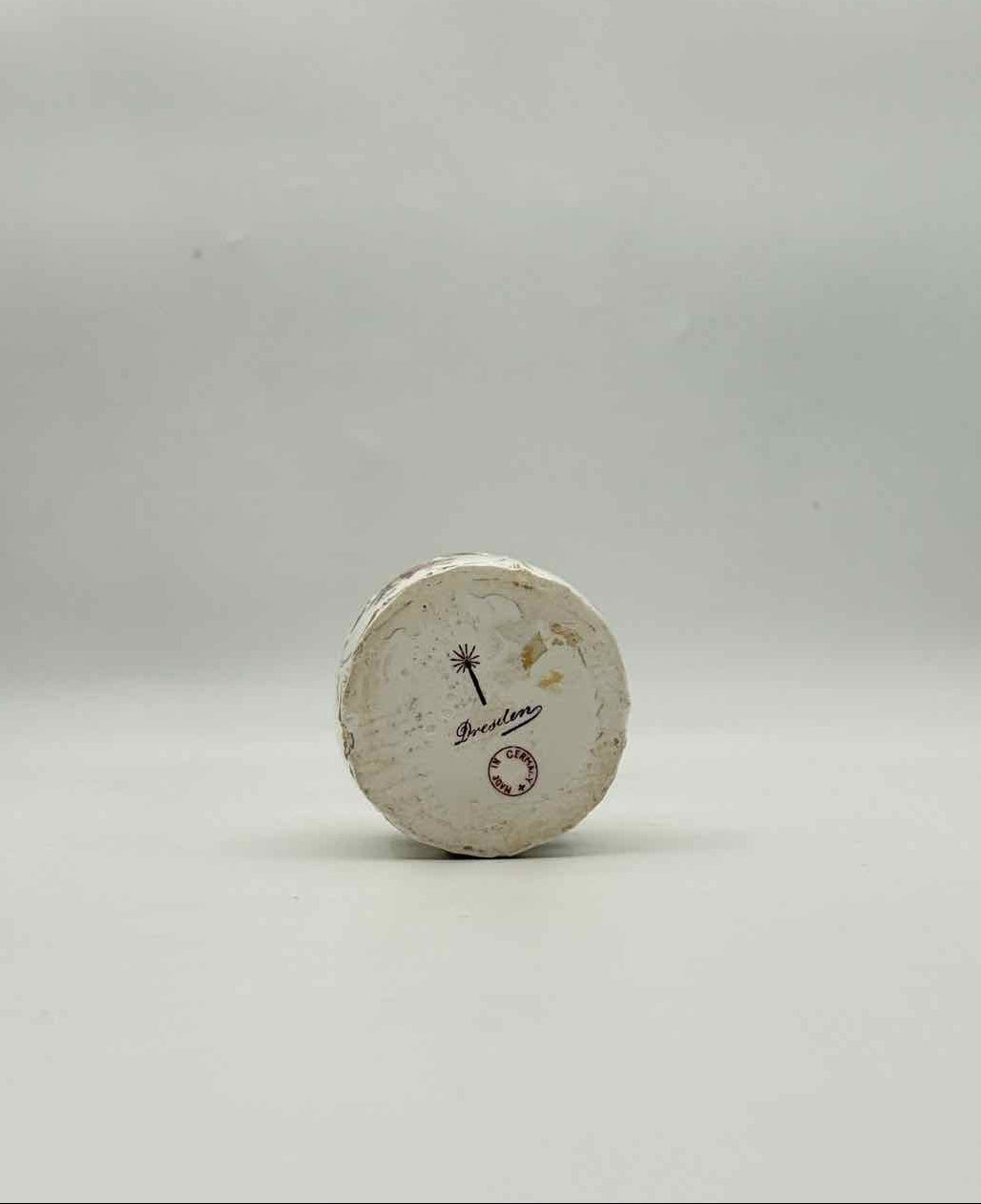 Vintage Dresden Decorated Covered Vanity Jar Porcelain Germany Decor