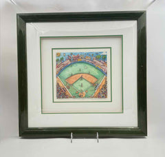 Charles Fazzino Batter Up Framed 3D Serigraph 1995