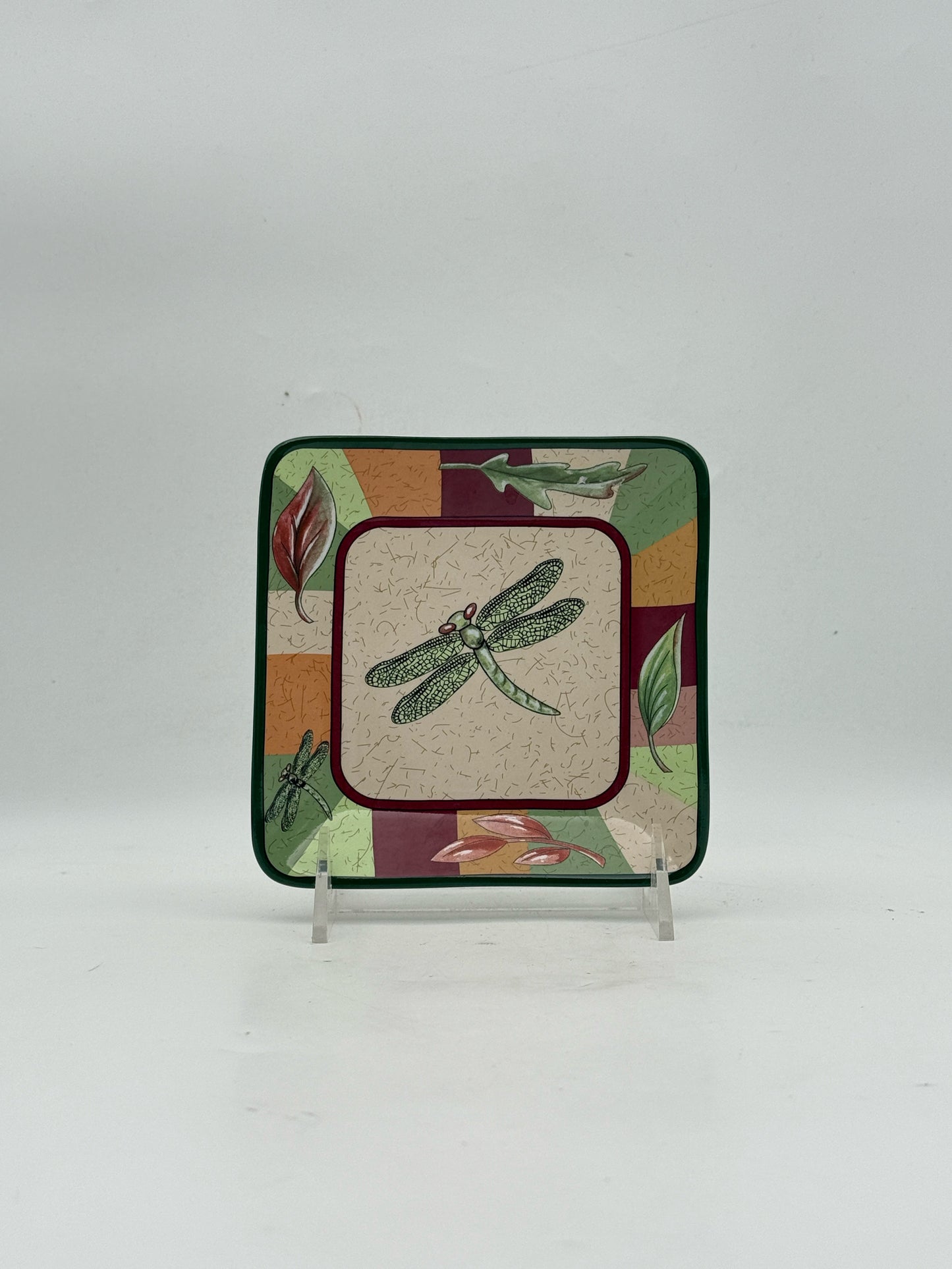 Dragonfly And Leaf Trinket/Jewelry Dish