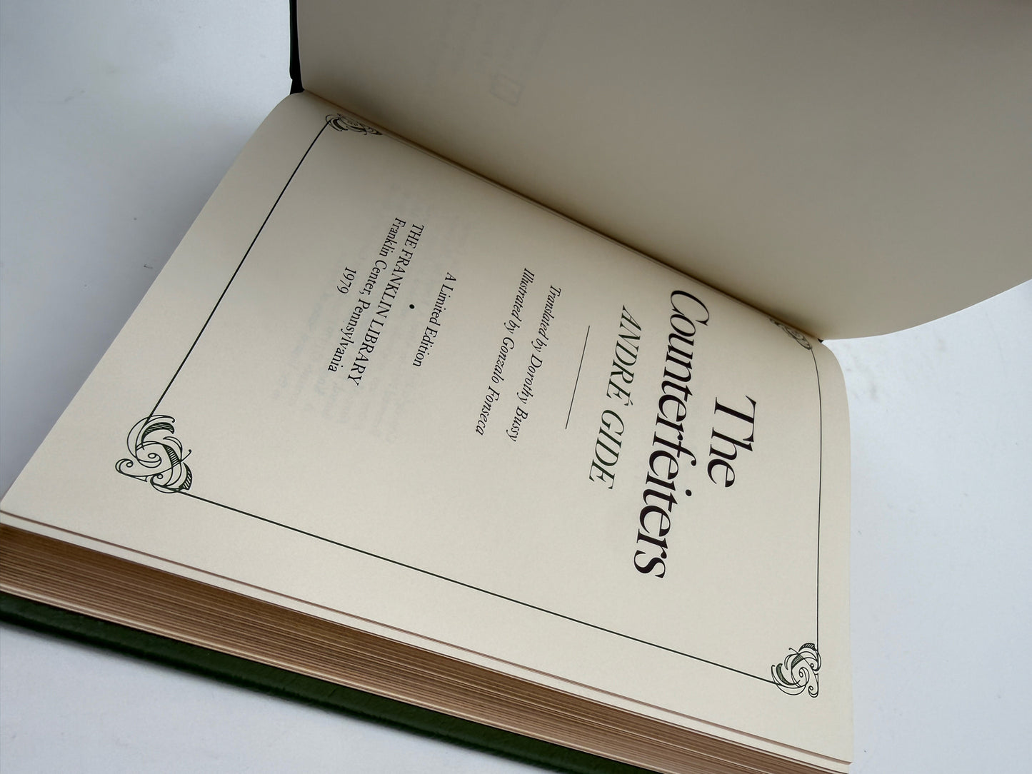 Andre Gide "The Counter-Feiters" Hardcover Book- Franklin Edition