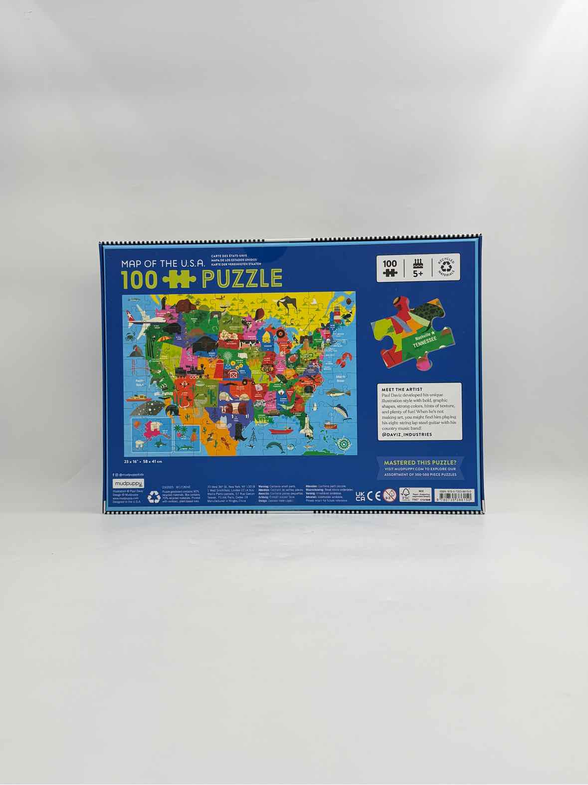 Map Of The USA 100 Piece Childrens Puzzle