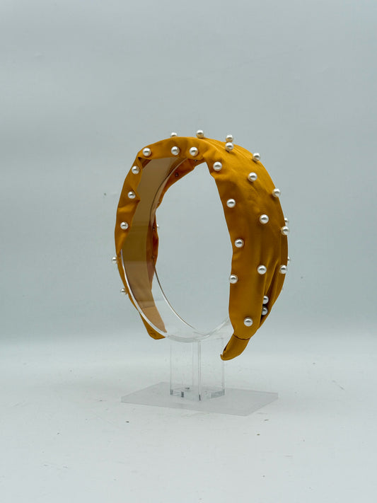 Yellow Pearl Headband