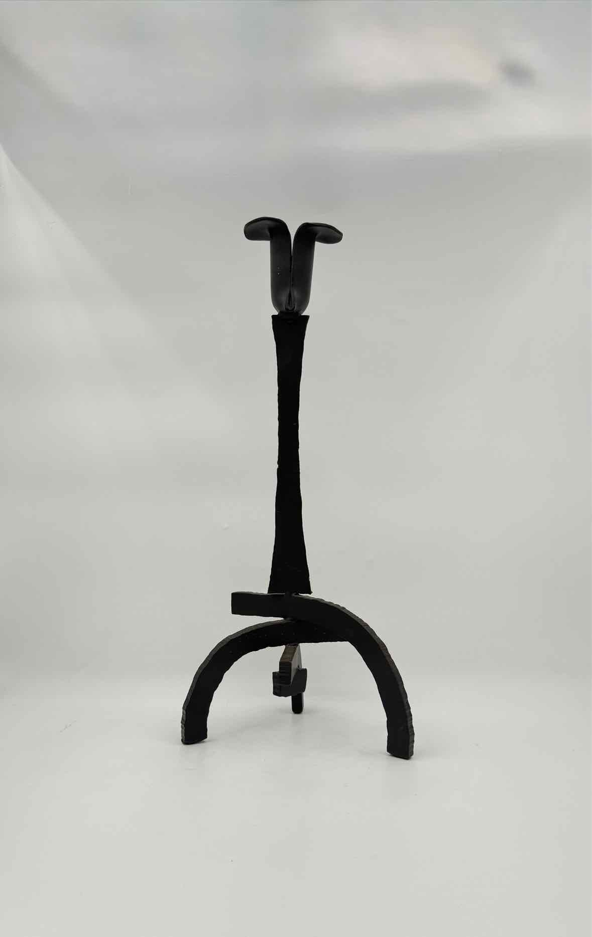 Ahwahnee Yosemite Iron Tulip Candlesticks 12.5" And 16" Set