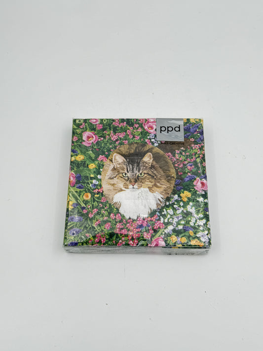 Garden Cat Paper Napkins – 20 Count