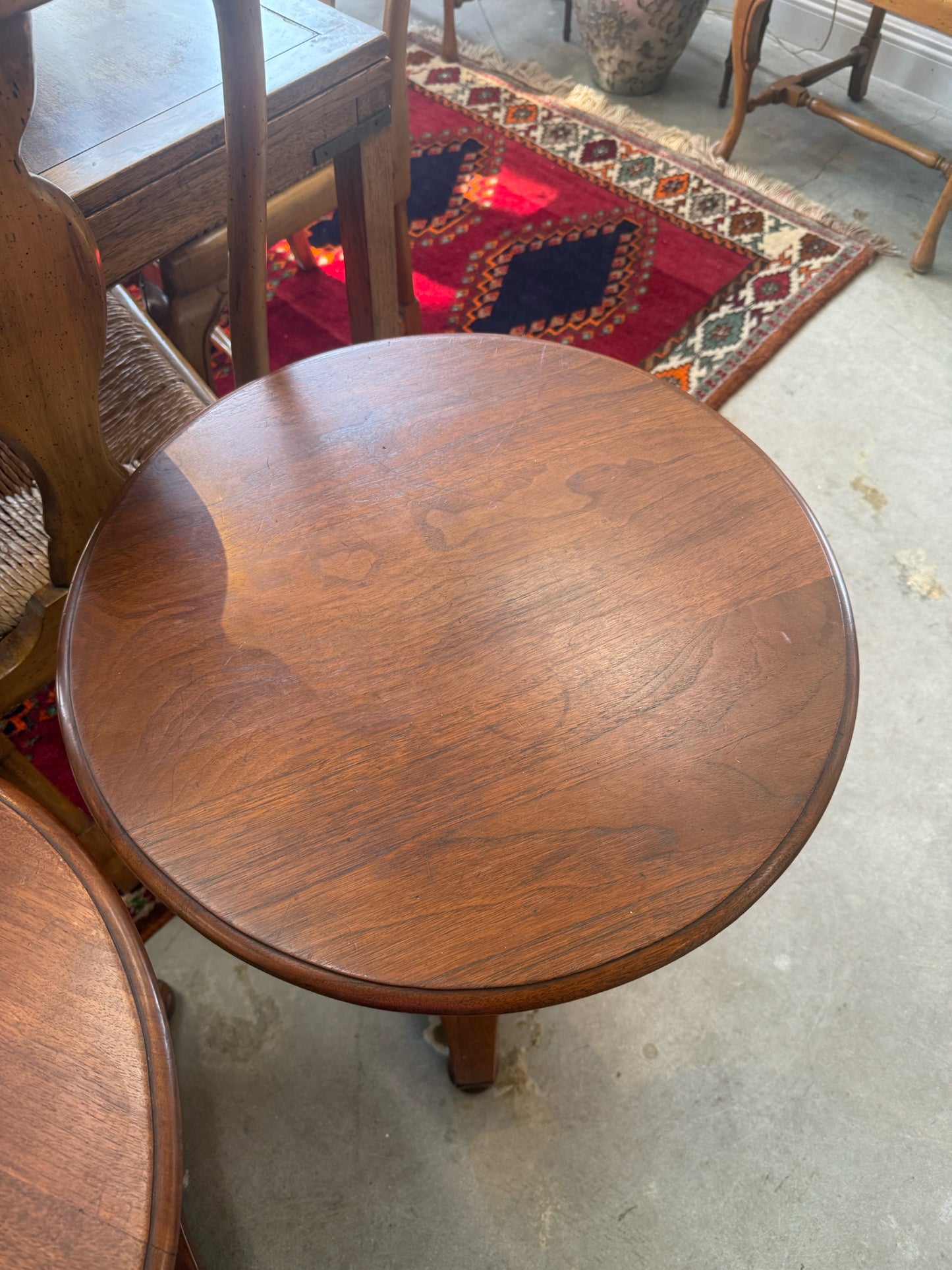 George S Hunt Pair Of Walnut End Tables