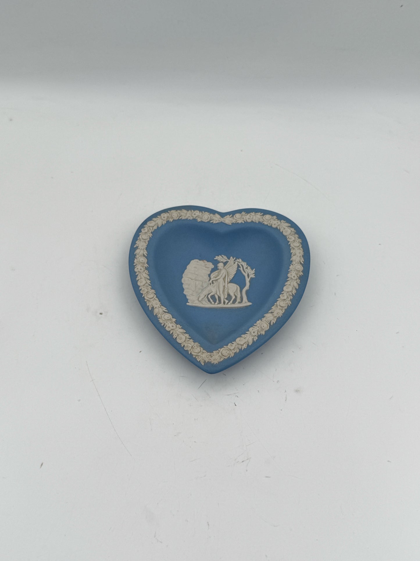 Wedgewood Jasperware Heart Dish Featuring Pegasus