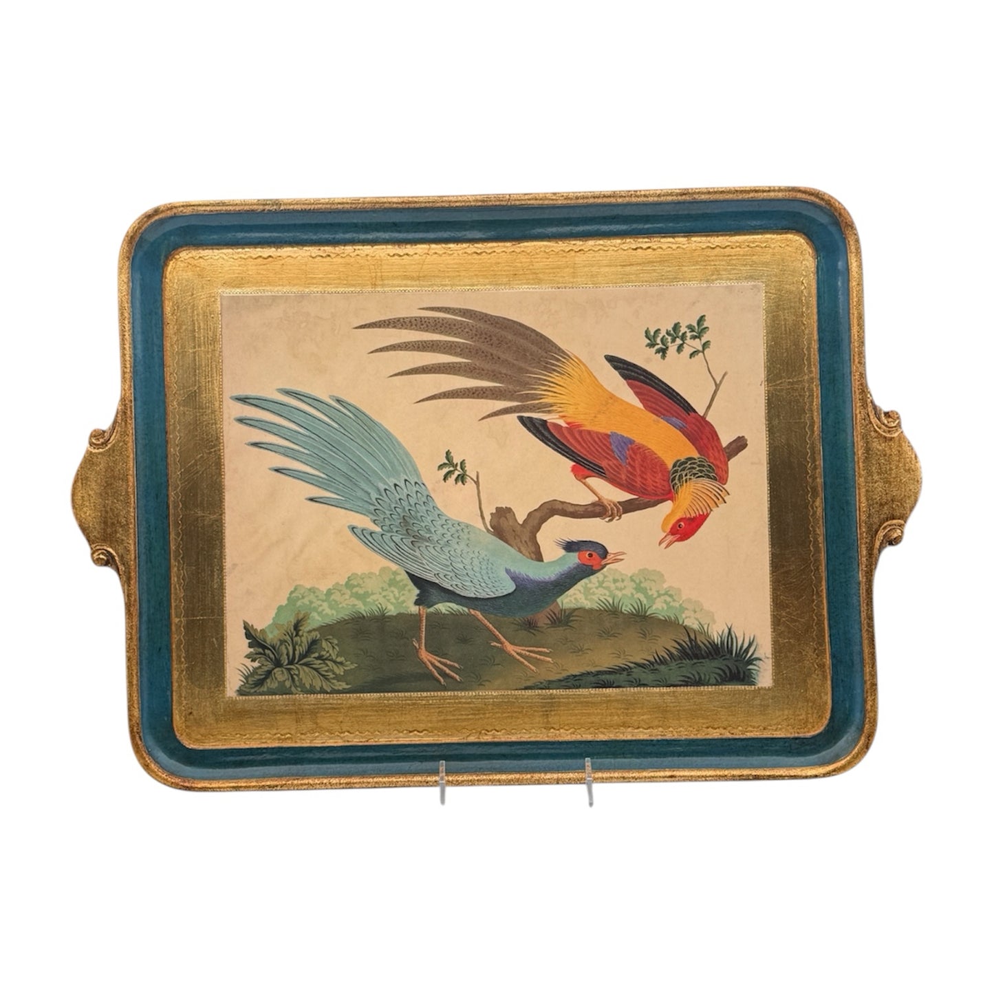 Vietri Tray Featuring Carlo Raineri's Pheasants