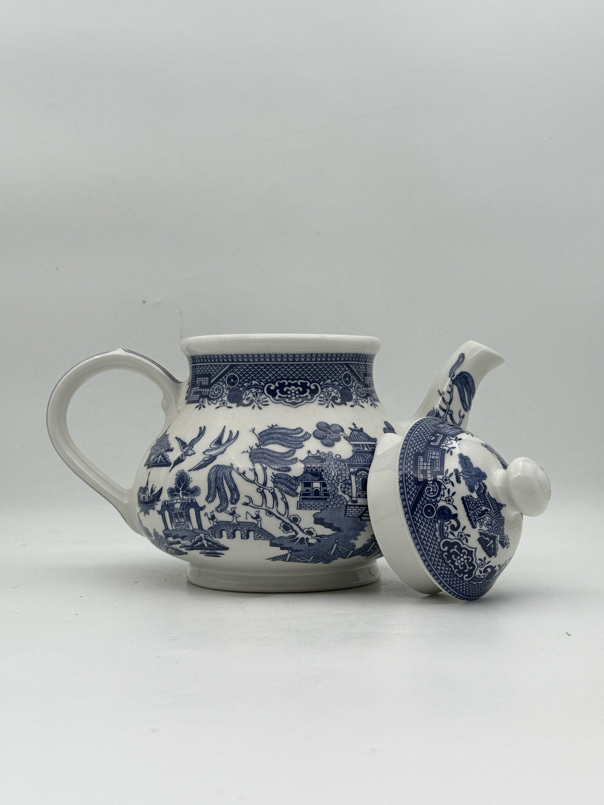 Blue Willow Teapot By Churchill