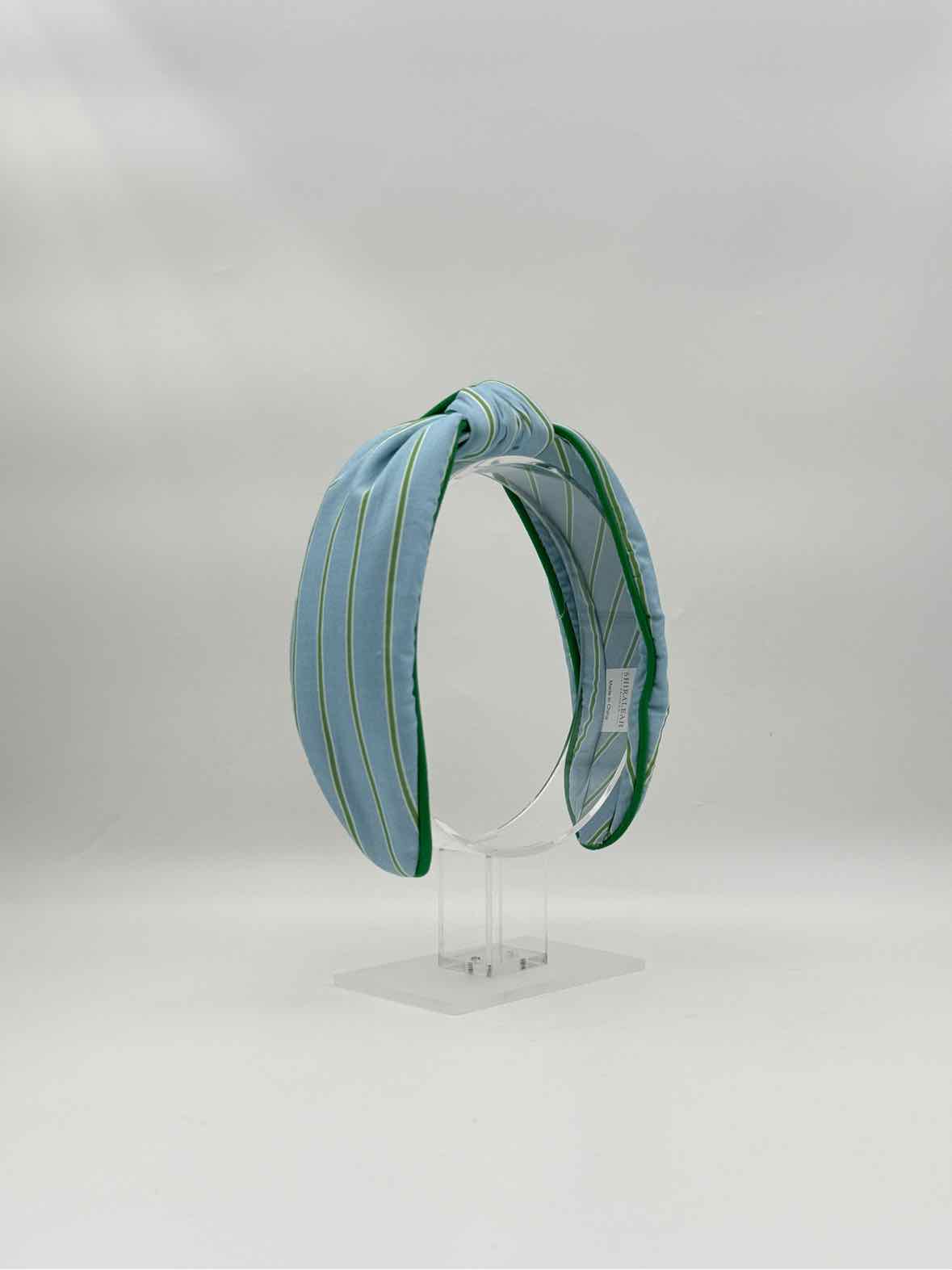 Periwinkle Stripe Knotted Headband – Hair Accessory