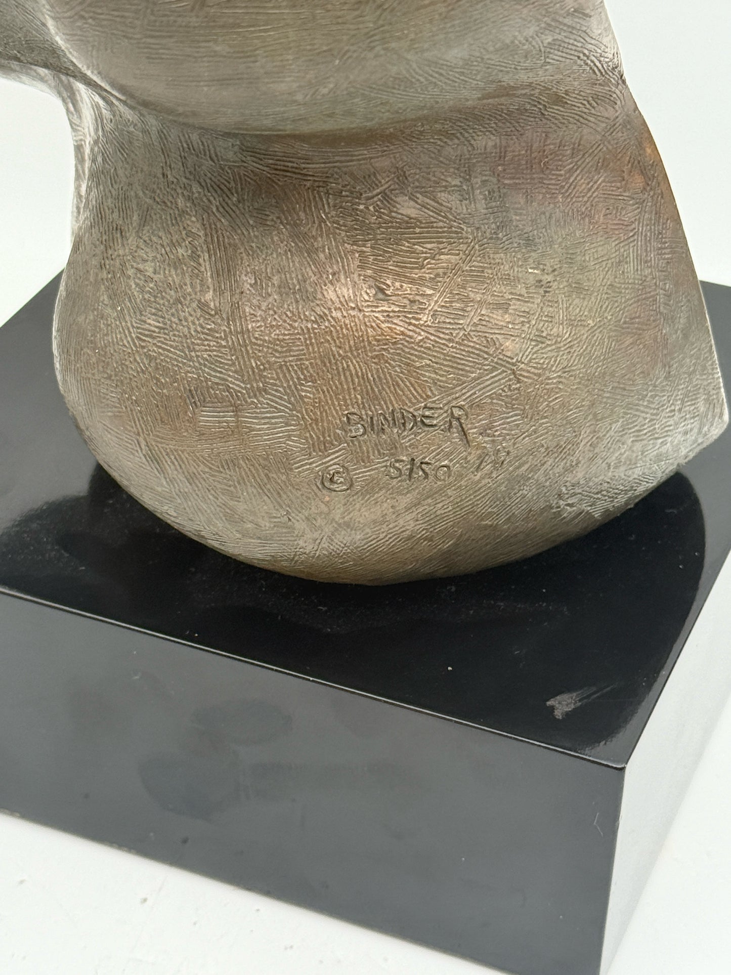 Erwin Binder Bronze Sculpture On Rotating Plinth