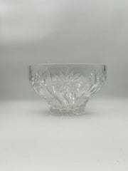 Flower Design Crystal Bowl
