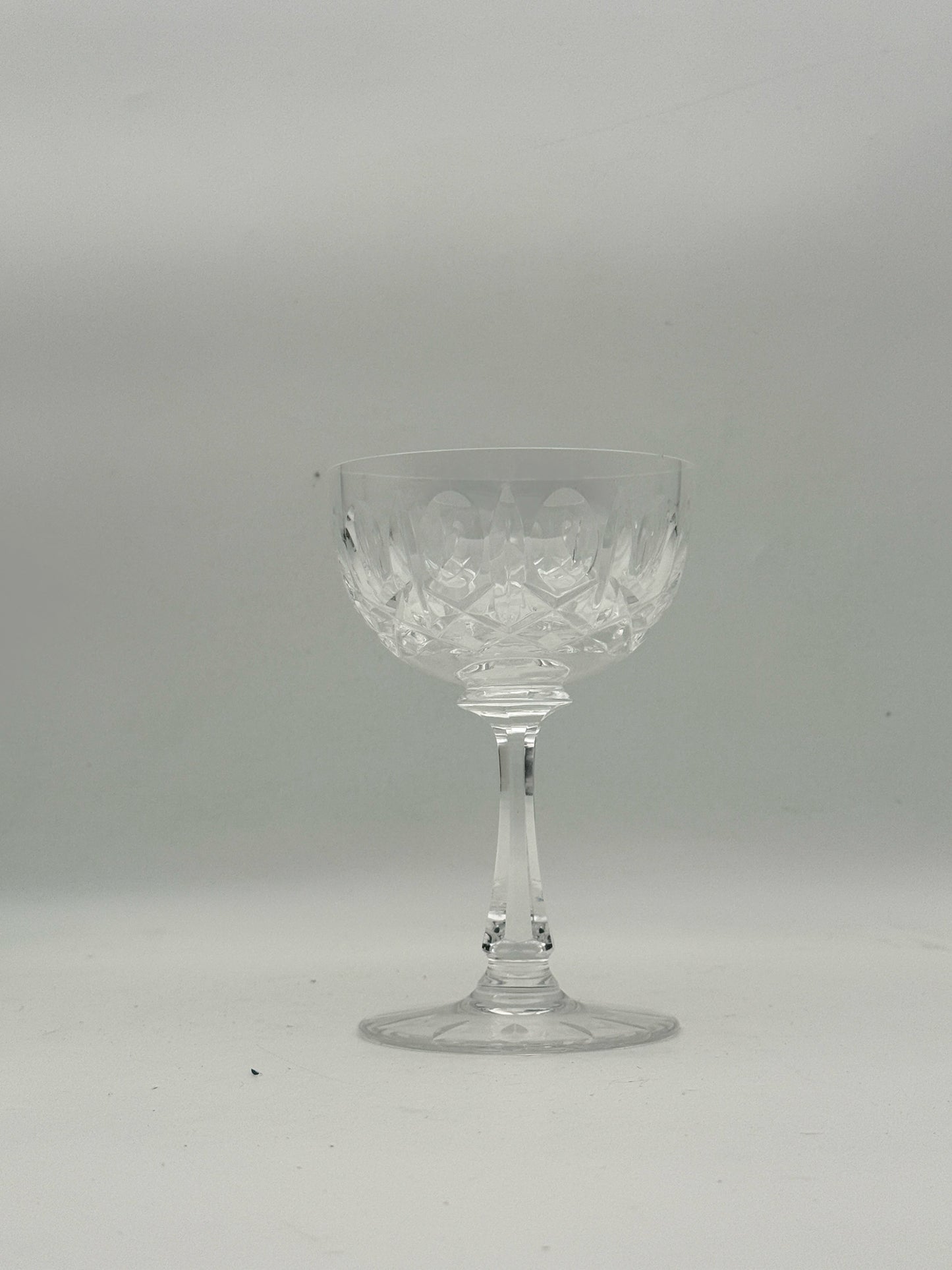 Josair Mont Claire Cut Crystal Champagne Coups- Set Of Four