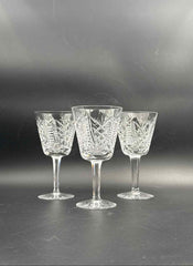 Waterford Clare Crystal Wine Glasses Set of 3 – Ireland