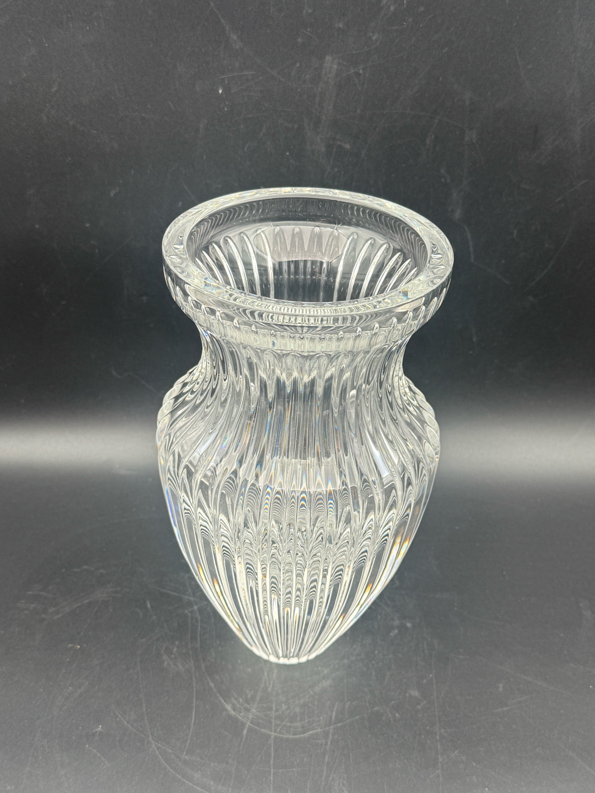 Clear Crystal Flower Vase