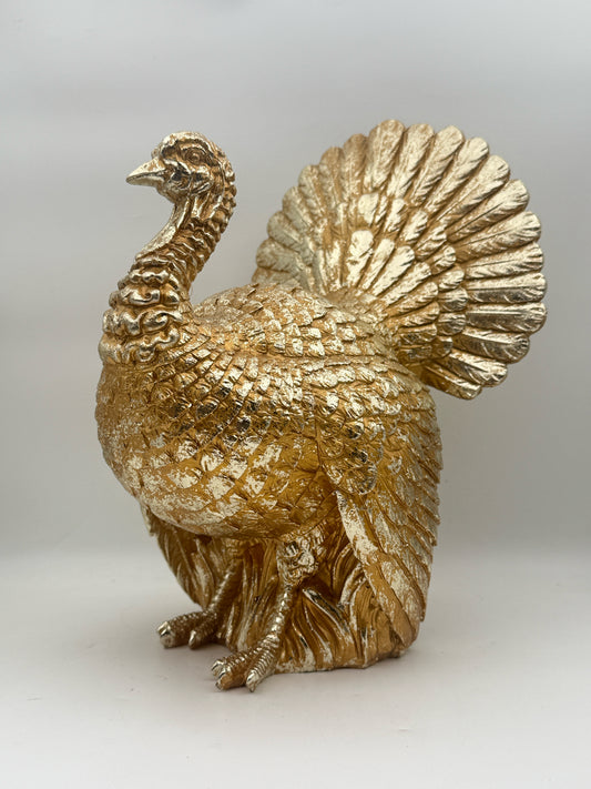 Gold Turkey Statue