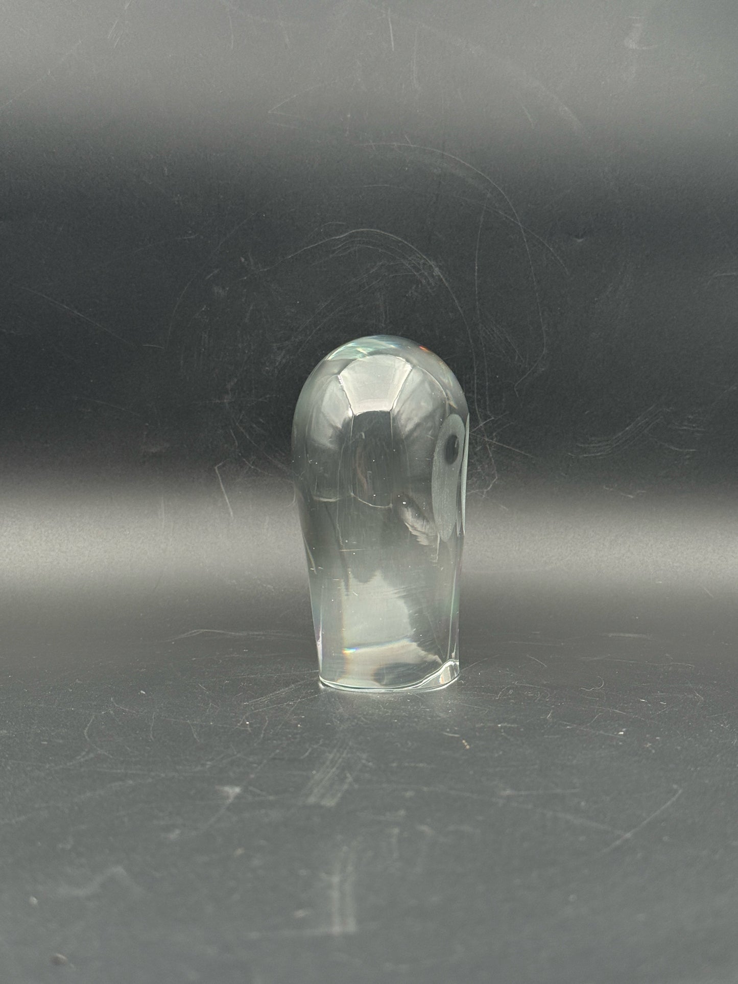 Hanne Dreutler Swedish Glass Owl Paperweight