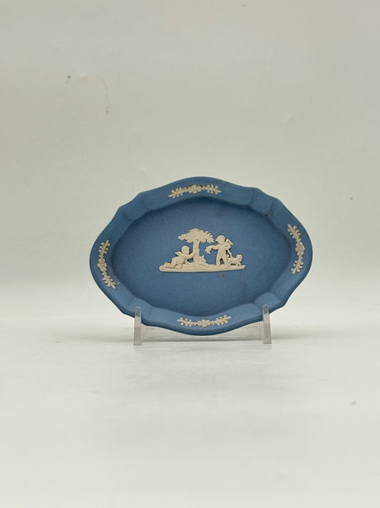 Wedgwood Blue Jasperware Trinket Dish