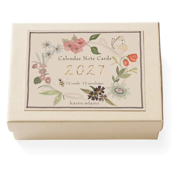 Karen Adams Calendar 2027 Note Cards