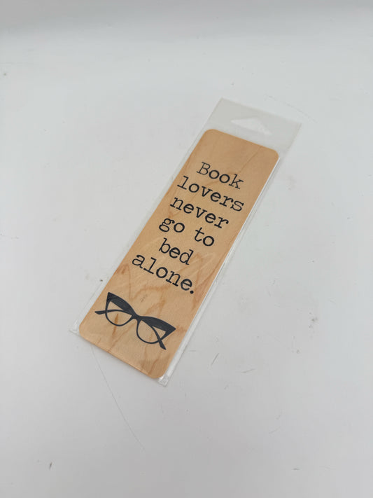 Book Lovers Wood Bookmark