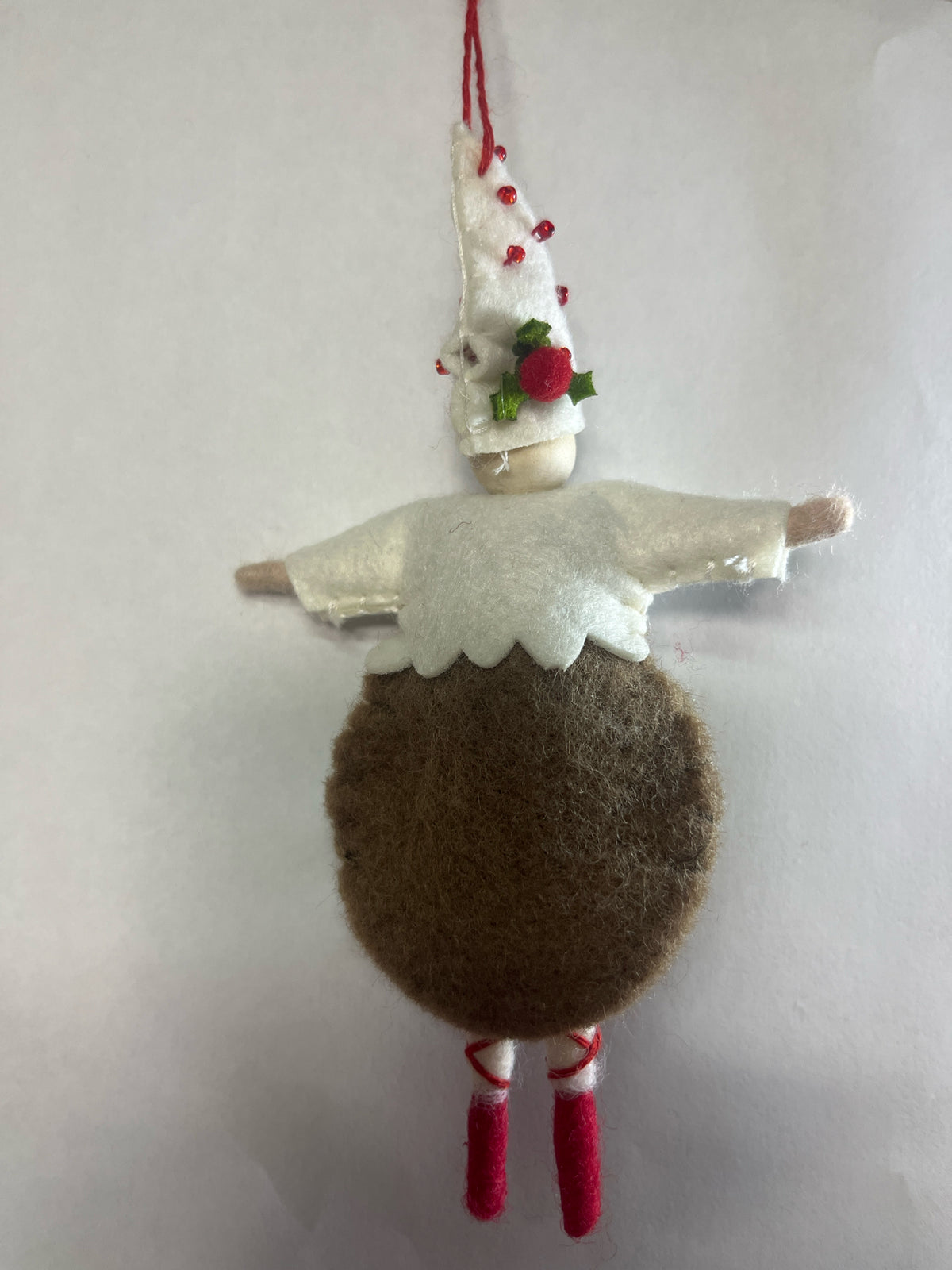 Pixie Ornament w/Holly