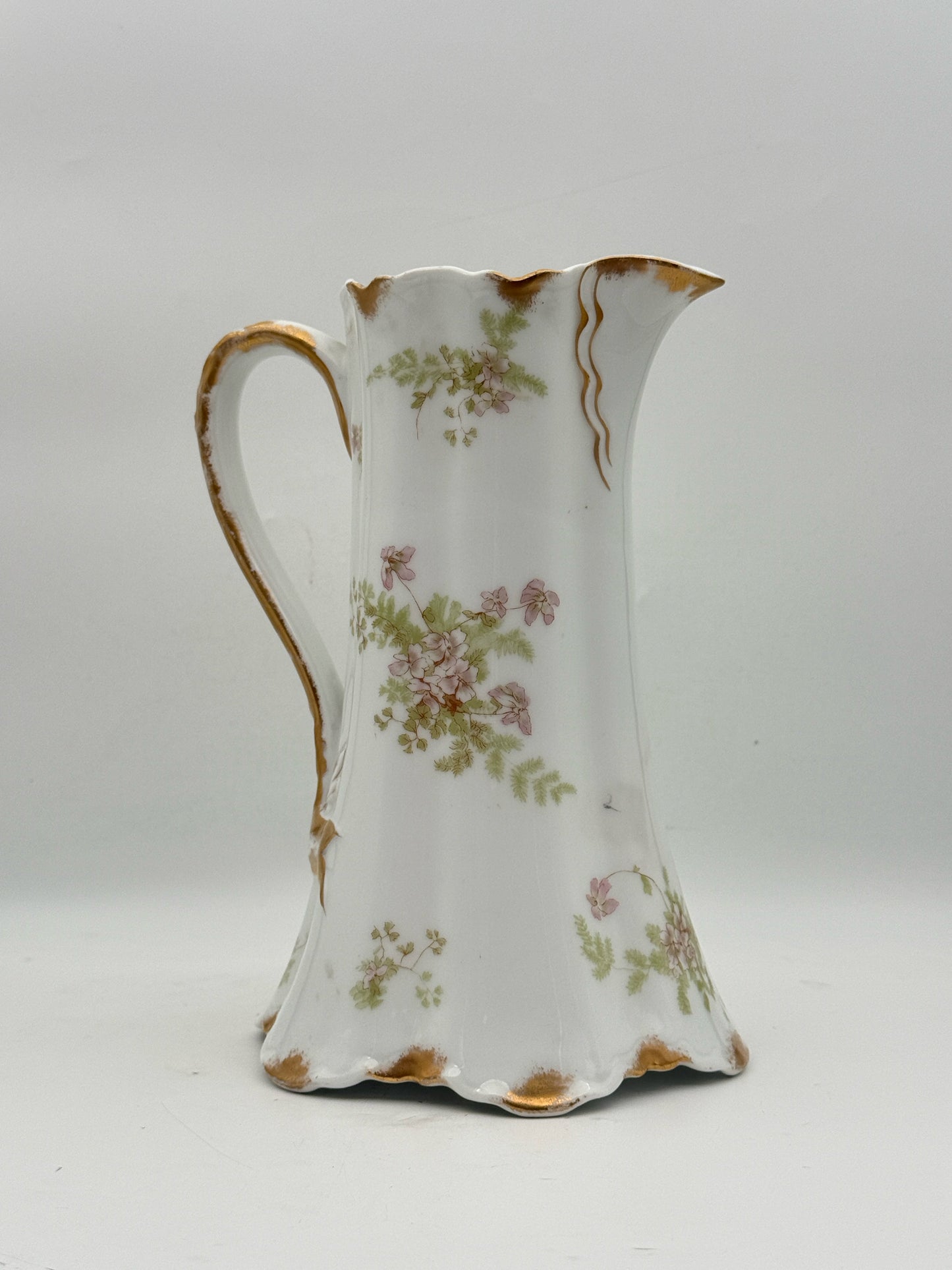Haviland Limoges Floral Pitcher