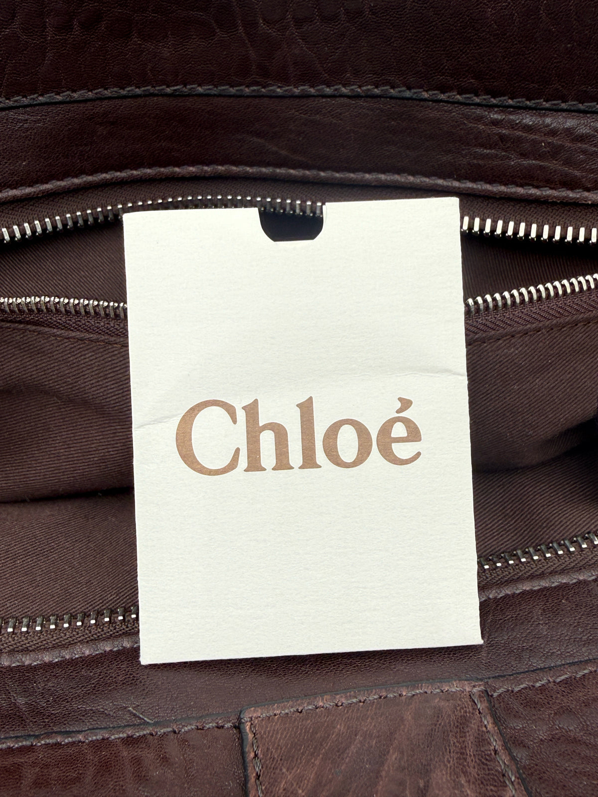 Chloe "Elvire" Brown Leather Purse- New With Tags/Dustbag