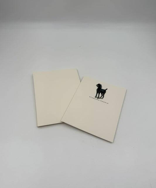 Dog Notecards – Standard Poodle Set of 6 by Fable & Sage w/Envelopes