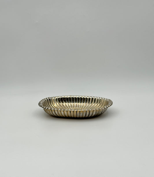 Gorham Sterling Silver Ribbed Vanity/Card Tray