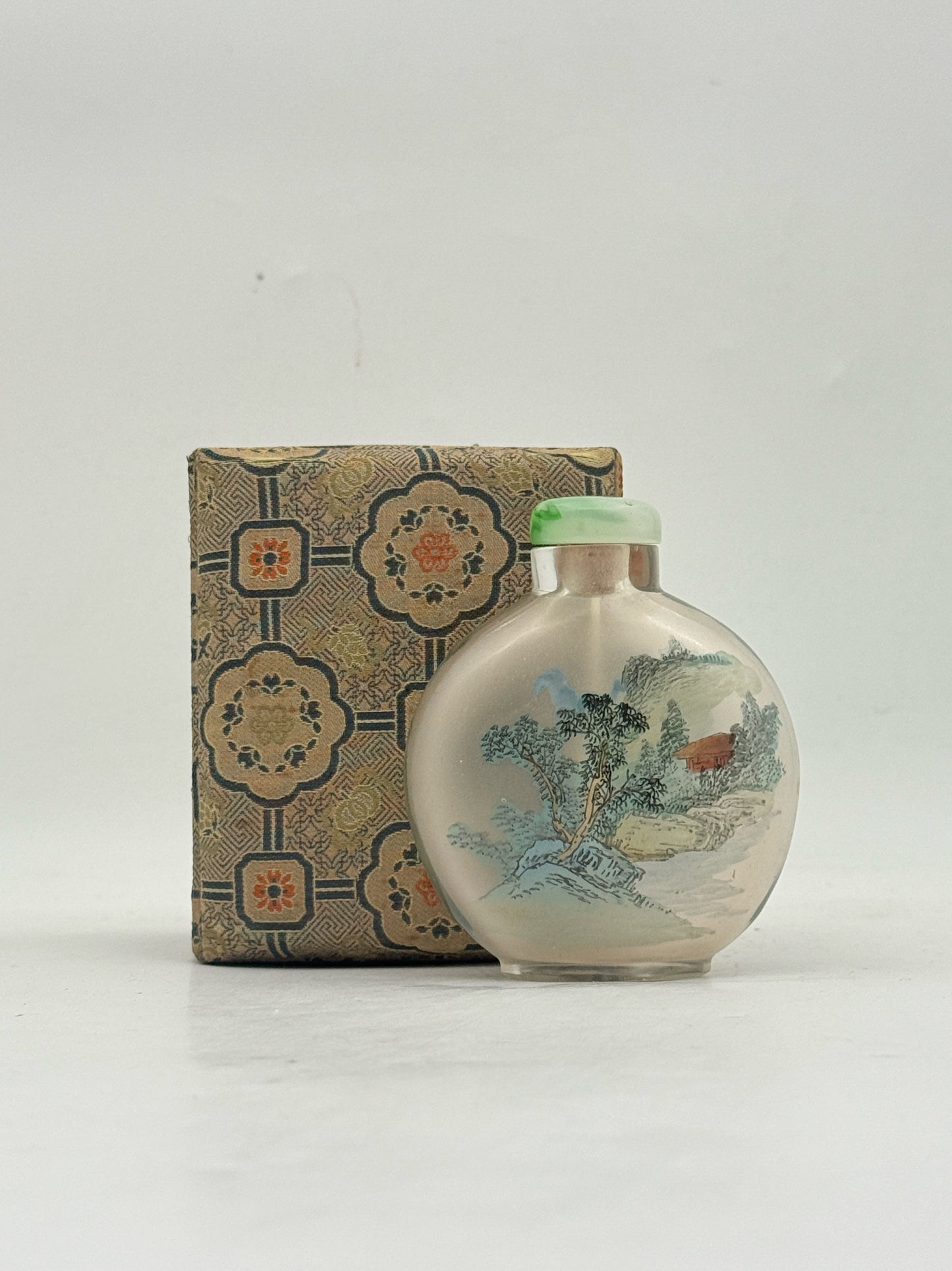 Reverse Painted Snuff Box